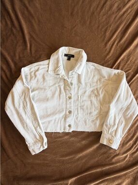 Forever 21 Cream Ribbed Top